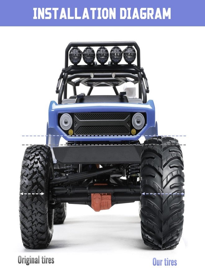 FriHobby 2.2 RC Crawler Tires Super Soft Good Grip for 1/10 Scale Rock Crawler Car fit TRX4 Axial Wraith SCX10 III II Redcat Gen 8 - Image 4